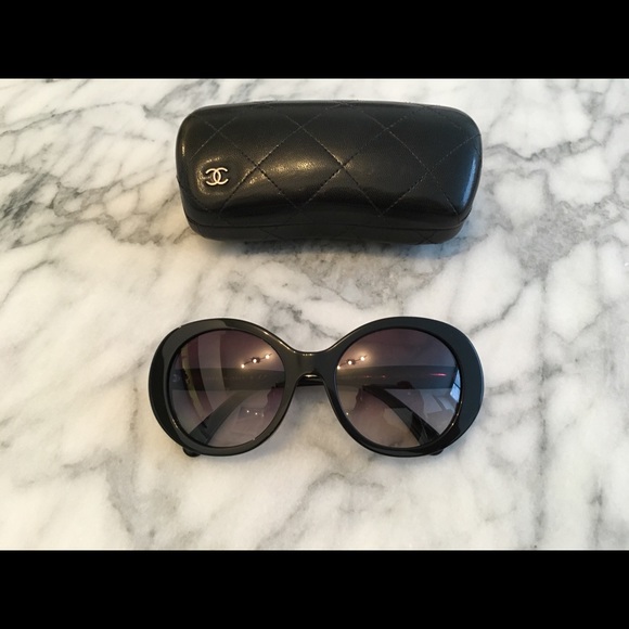 Chanel Round Acetate Sunglasses - Picture 2 of 6